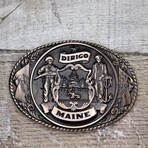 TONY LAMA State Series Collection MAINE Seal Belt Buckle 1ST Edition